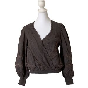 Lucky Brand Faux Wrap Top, NWT